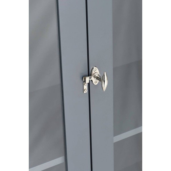 Siva stenska vitrina iz MDF plošč 85x170,5x35 cm Prato – Ellos Home-image-1