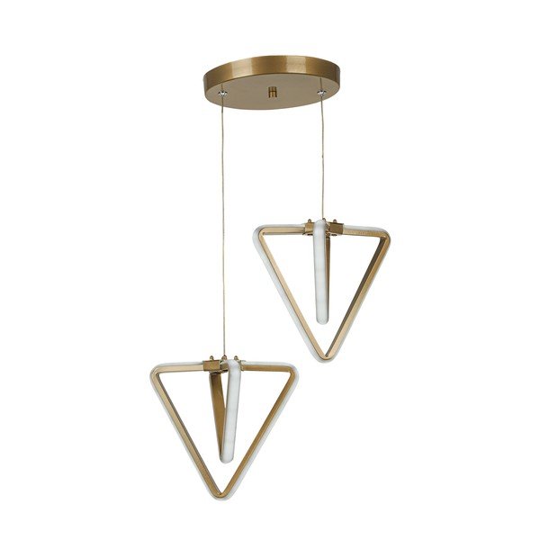 Kovinska LED viseča svetilka v bronasti barvi ø 20 cm Baris – Squid Lighting