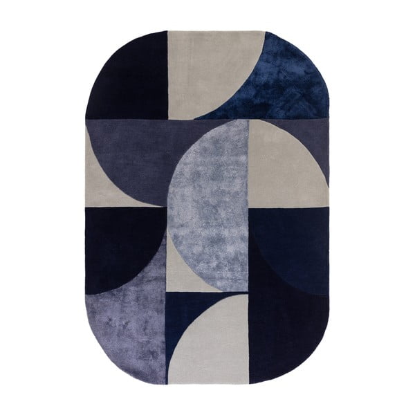 Temno modra volnena preproga 160x230 cm Indigo – Asiatic Carpets