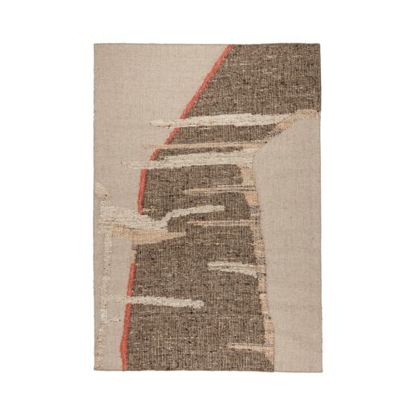 Rjava/bež volnena preproga 160x230 cm Briton – Dutchbone