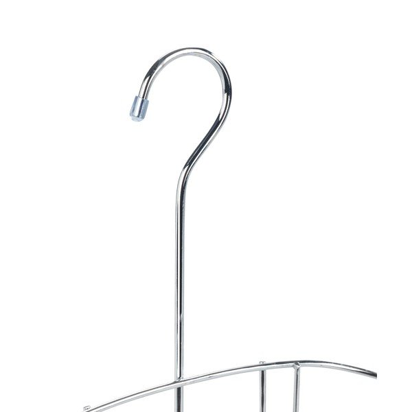 Jeklena viseča kopalniška polica v sijajno srebrni barvi Martos – Allstar-image-3