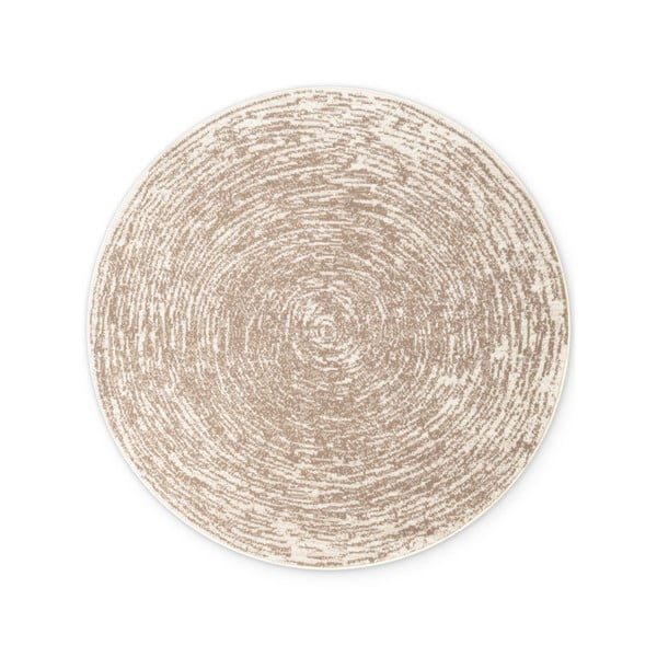Bež/kremno bela okrogla preproga ø 160 cm Gloria Cavallo – Hanse Home