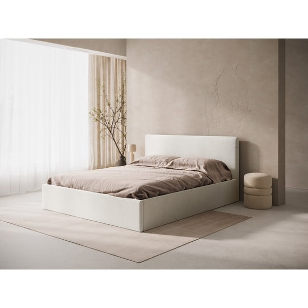 Kremno belo oblazinjeno vzglavje 170,5x100 cm Remo – Micadoni -image-1