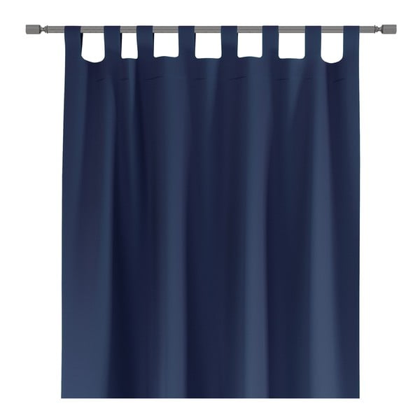 Modra zavesa AmeliaHome Tab, 140 x 250 cm