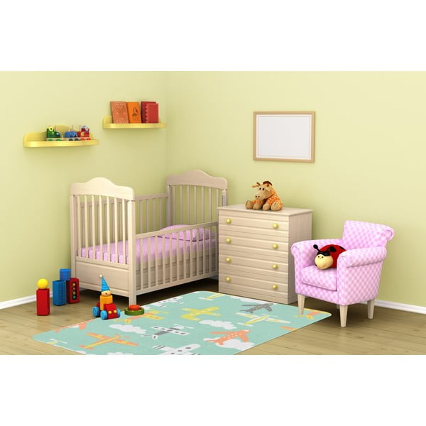 Svetlo zelena otroška preproga 100x140 cm Happy Plains – Oyo Concept-image-2