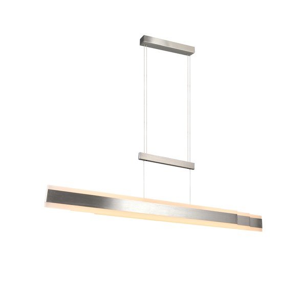 LED viseča svetilka v mat srebrni barvi s kovinskim senčilom Arcola – Trio-image-3