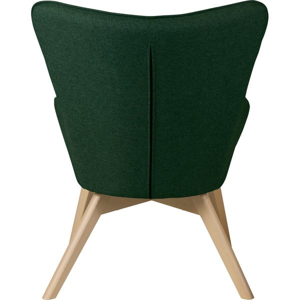 Temno zelen fotelj z naslonjalom za noge Niko – Ropez-image-4