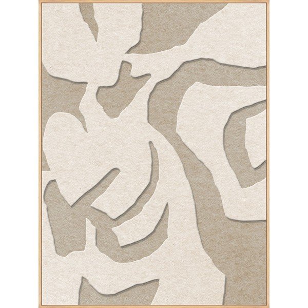 Akustična 3D slika z okvirjem 90x120 cm Soft Embrace 1 – Malerifabrikken