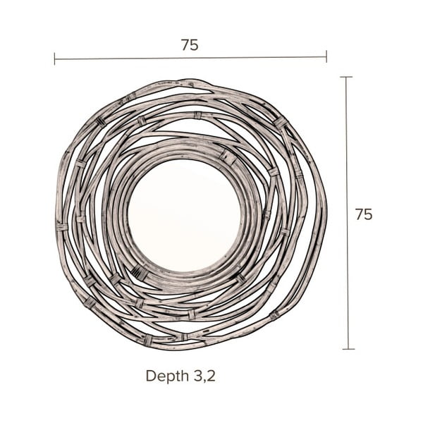 Stensko ogledalo Dutchbone Kubu-image-3