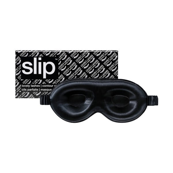 Črna svilena maska za spanje Contour Black – slip-image-2