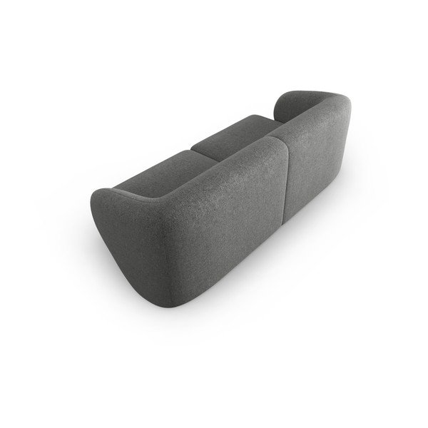 Siva sedežna garnitura iz šenilje 188 cm Paolo – Milo Casa-image-3