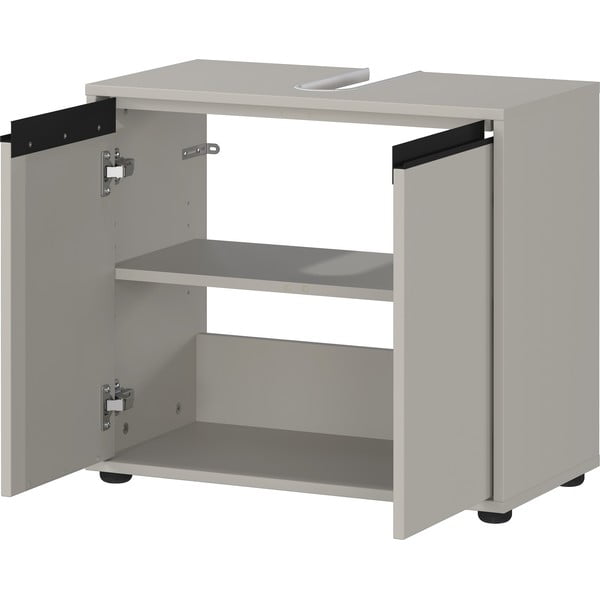 Siva omarica za pod umivalnik 63x55 cm Lemont – Germania-image-3