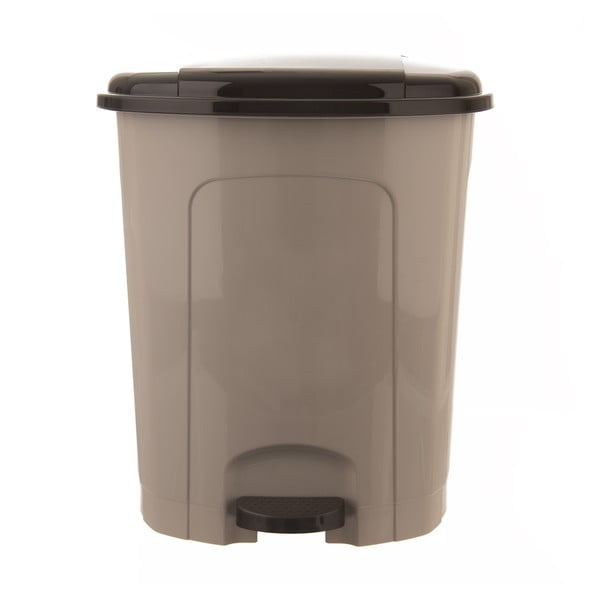 Rjav plastičen koš za smeti s pedalom 30 l – Orion-image-4