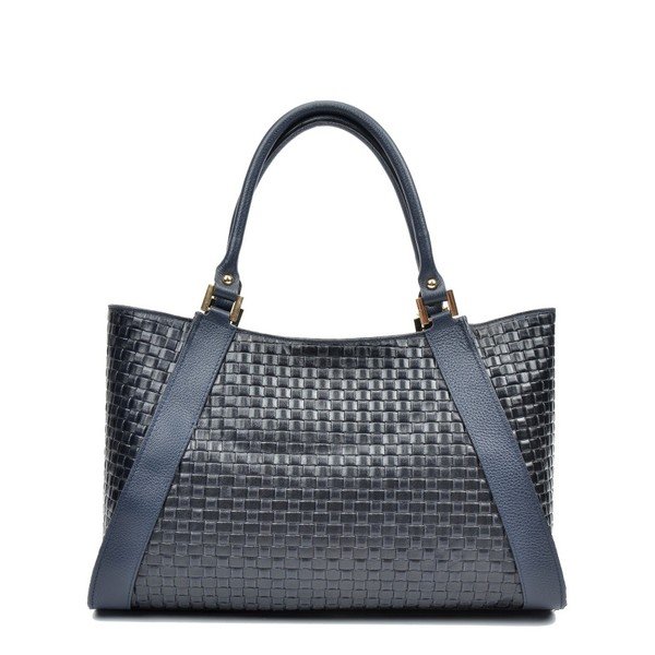 Modro-črna usnjena torbica Luisa Vannini Maya-image-1