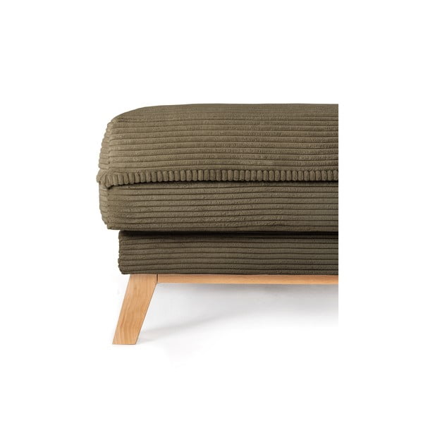 Zelen tabure iz rebrastega žameta Tori – Bonami Selection-image-3