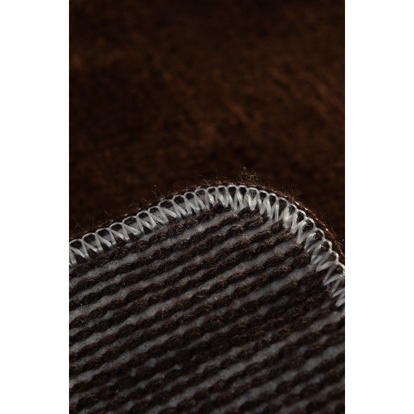 Temno rjava kopalniška preproga ø 90 cm Havai – Foutastic-image-2