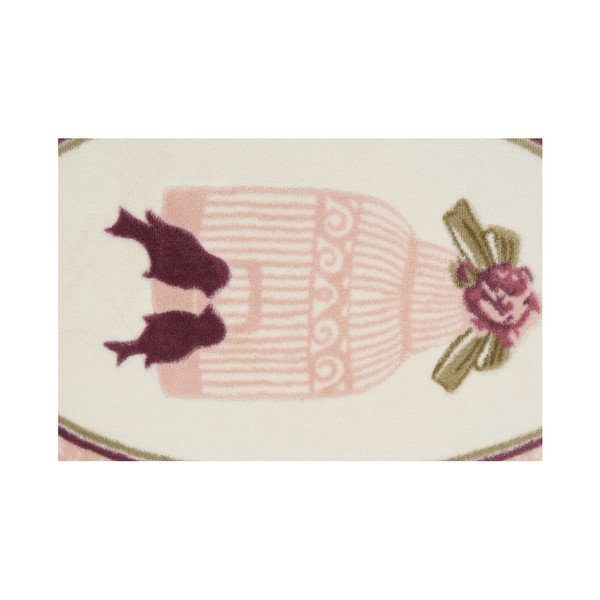 Kopalniška preproga Confetti Bathmats Birdcage Pink, 66 x 53 cm-image-2