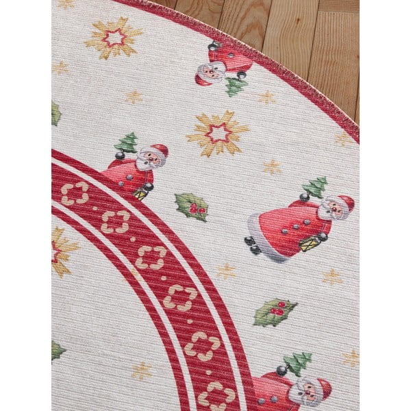 Rdeča okrogla preproga z božičnim motivom ø 160 cm Toy's Delight Santa Claus – Villeroy&Boch-image-3