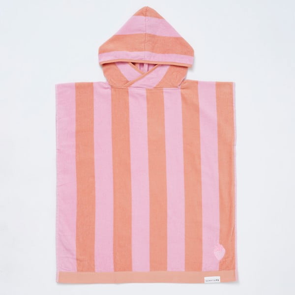 Oranžno-rožnata bombažna otroška brisača 70x70 cm Terry - Sunnylife