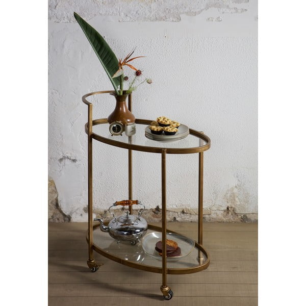 Servirni voziček na kolesih 35x67 cm Push – WOOOD-image-1