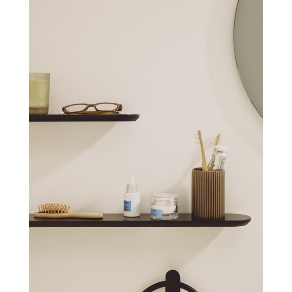 Črni polici v kompletu 2 ks 55 cm Arely – Kave Home-image-1