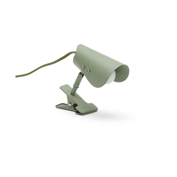Zelena kovinska namizna svetilka s sponko (višina 16 cm) Jula – Kave Home