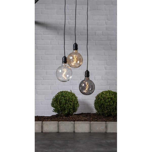 Rjava zunanja LED svetlobna dekoracija Star Trading Glassball, dolžina 1 m-image-3