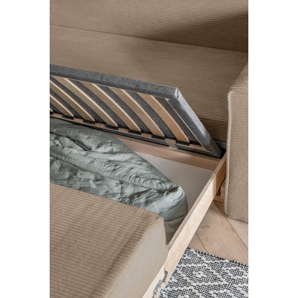 Bež raztegljiv kavč 168 cm Lucky Lucy - Miuform-image-4