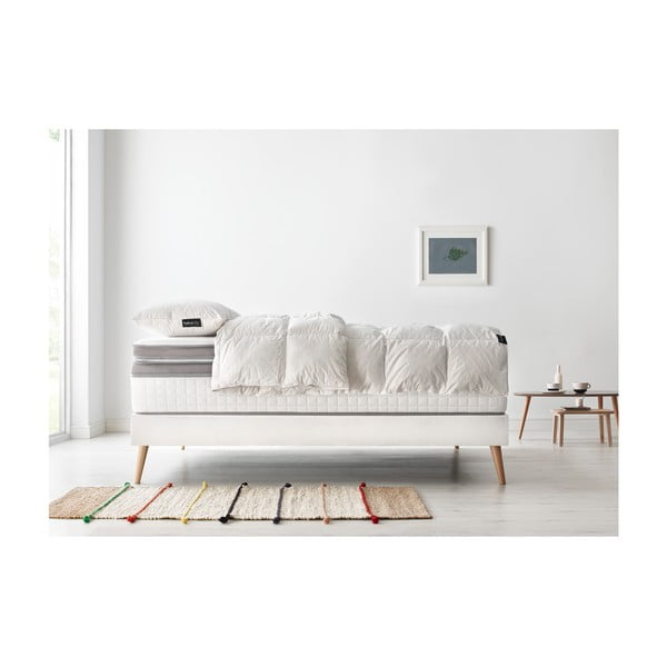 Komplet zakonske postelje, ležišča in odeje Bobochic Paris Bobo, 100 x 200 cm + 100 x 200 cm