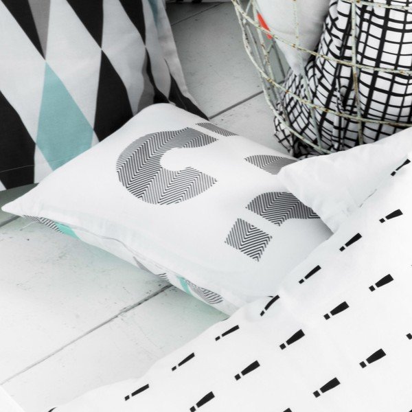 Komplet 2 bombažnih vzglavnikov Blanc Five-image-1