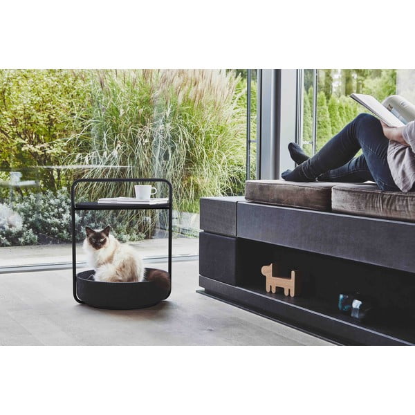 Okrogla stranska mizica ø 50 cm Tavolino Black – MiaCara-image-2