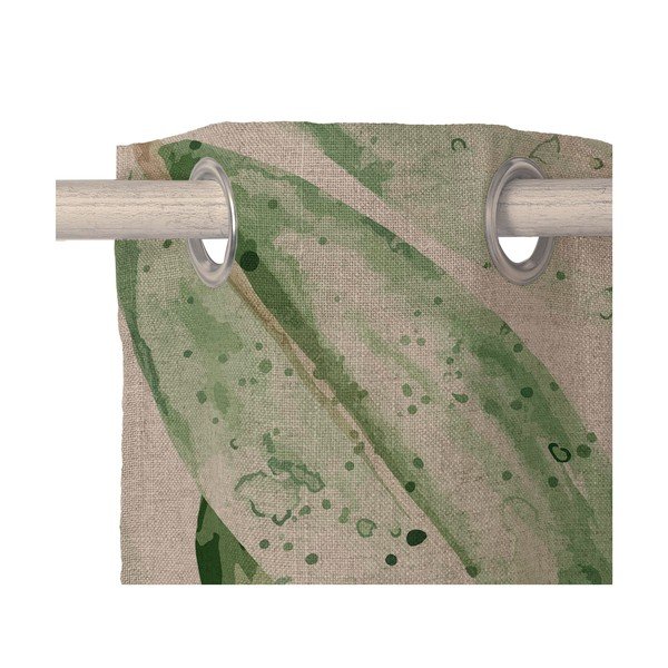 Zelena/rjava zavesa 140x280 cm Basic – Happy Friday-image-3