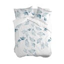 Bela/modra enojna bombažna prevleka za odejo 140x200 cm Ginkgo – Blanc