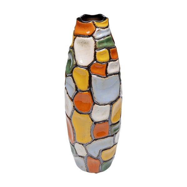 Barvita keramična vaza Kare Design Jolly Spots, višina 41 cm