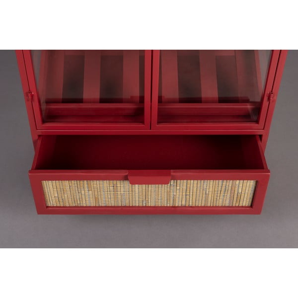 Rdeča kovinska vinska omara število steklenic 10, 65x103x35 cm Mori – Dutchbone-image-4