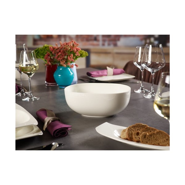 Bela porcelanasta skleda za solato Villeroy & Boch Urban Nature, 25 cm-image-1