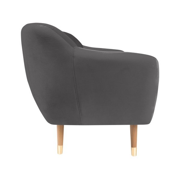 Siva žametna zofa Mazzini Sofas Benito, 158 cm-image-3
