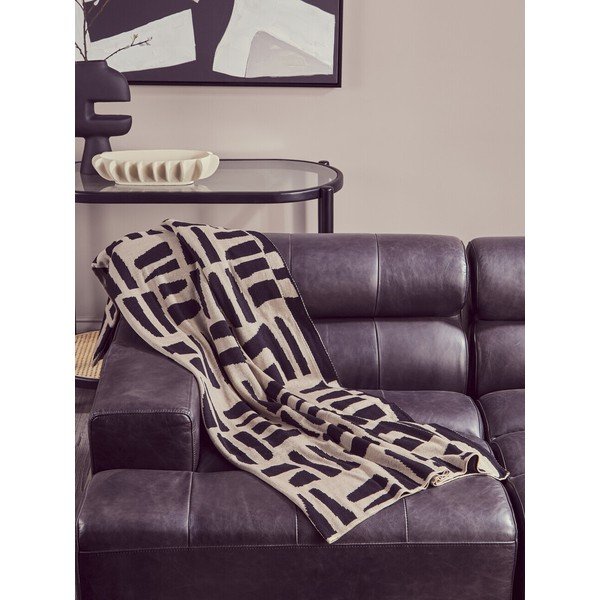 Črna/v naravni barvi stranska mizica s stekleno mizno ploščo 49x100 cm Cebu – Premier Housewares-image-4