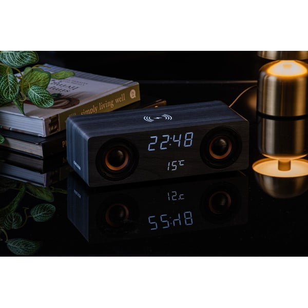 Digitalna radio budilka z brezžičnim polnilnikom Classic BT – Karlsson-image-4