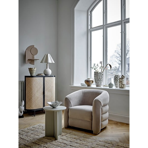 Kremno bela namizna svetilka s tekstilnim senčilom (višina 60 cm) Heide – Bloomingville-image-4