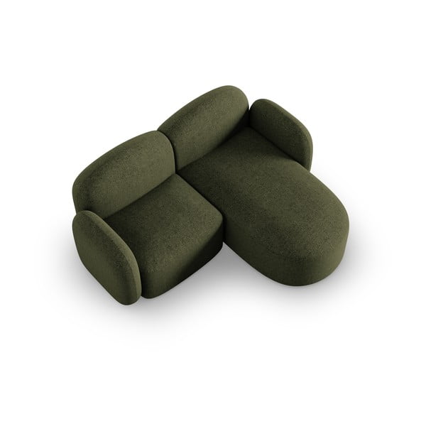 Zelena kotna sedežna garnitura (desni kot) Blair – Micadoni Home-image-3