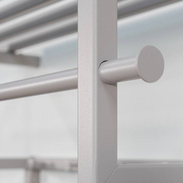 Sivorjav kovinski stenski obešalnik s polico 76 cm Rizzoli – Spinder Design-image-4