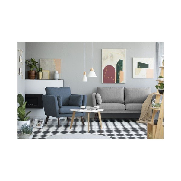 Temno moder fotelj Mazzini Sofas Elena-image-1