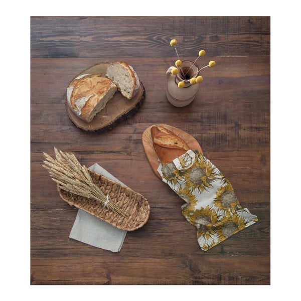 Vreča za kruh z mešanico lanu Really Nice Things Bag Sunflower, višina 42 cm-image-1