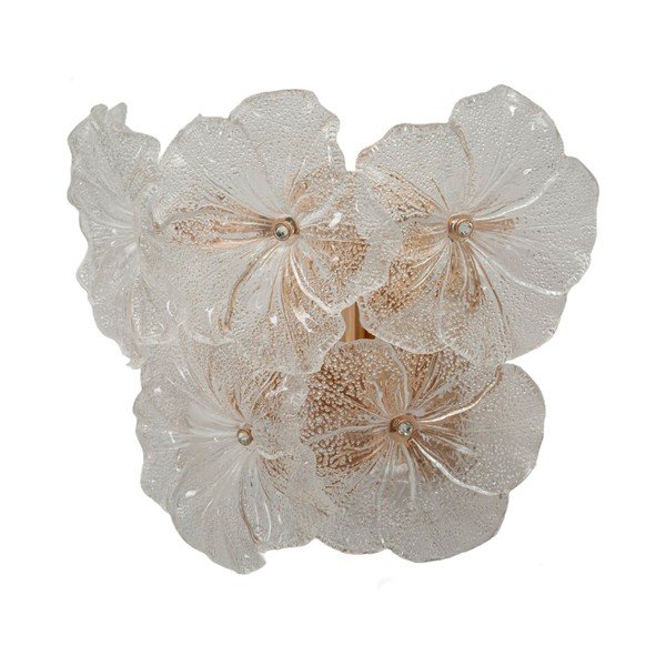 Steklena stenska svetilka v zlati barvi Ibiscus – Mauro Ferretti-image-4