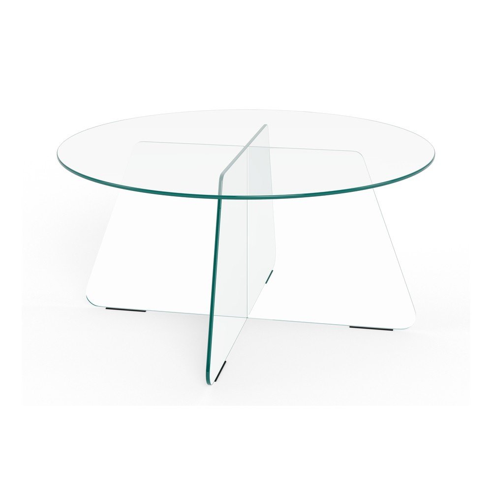 Steklena okrogla klubska mizica ø Samos
