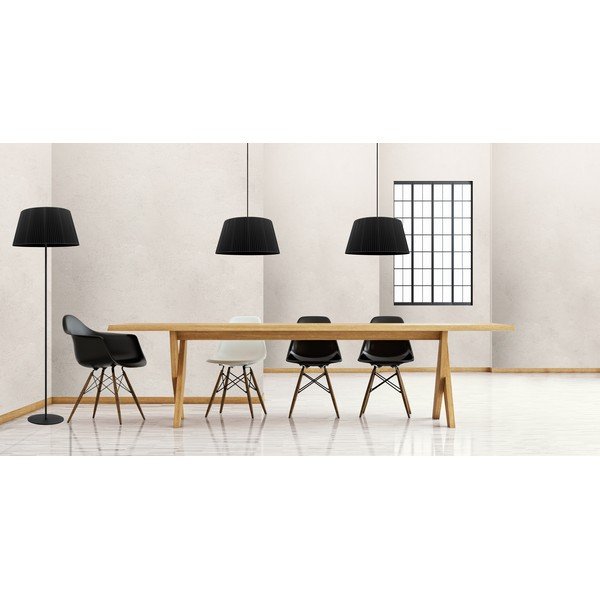 Črna dvojna stropna svetilka Sotto Luce KAMI Elementary L 2S-image-2