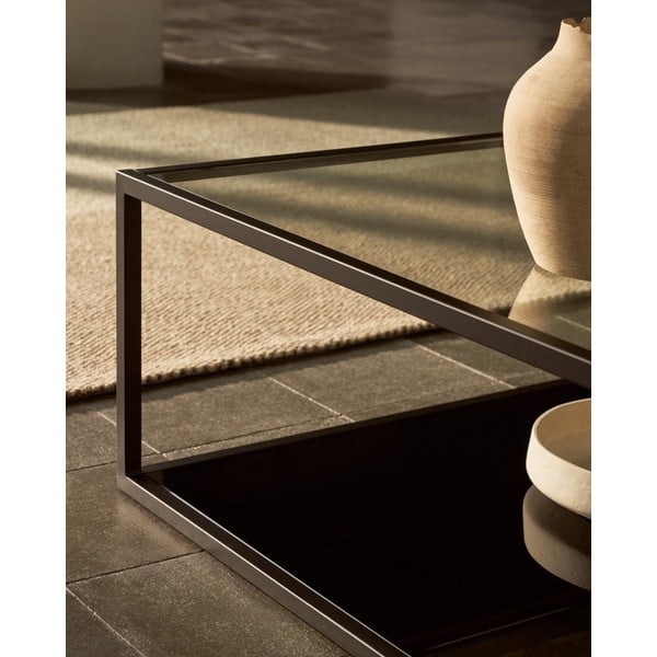 Črna kavna mizica Kave Home Green Hill, 80 x 80 cm-image-2