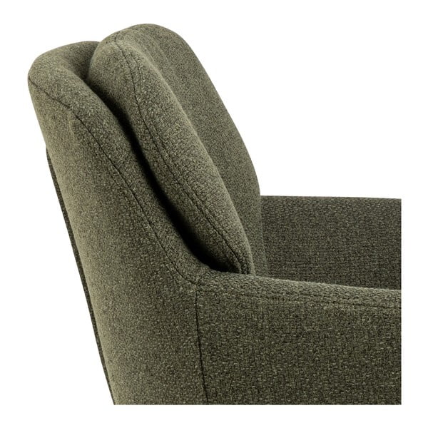 Kaki zelen oblazinjen jedilni stol z nasloni za roke Dora – Actona-image-4