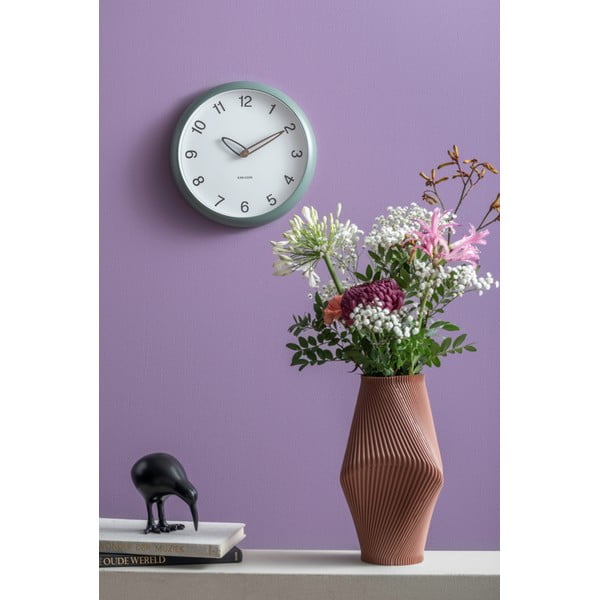 Rjava vaza iz poliresina (višina 30 cm) Twisted Rib – PT LIVING-image-1